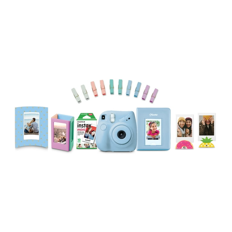 Fujifilm Instax Mini 7+ Camera Bundle with Case, Album, Film, and