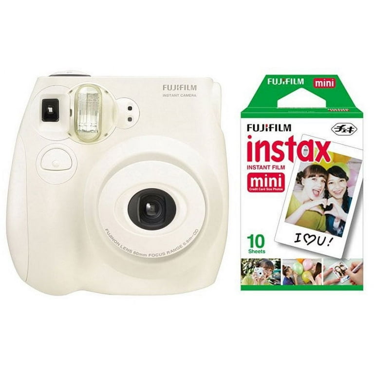 Fujifilm Instax Mini 7+ Camera, Easy to Operate, Portable, Handy Selfie  Mirror, Polaroid Camera, Perfect for Beginners and Experts, Sleek and  Stylish