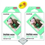 Fujifilm Instax Mini 8 & Mini 9 Instant Film 2-Pack (20 Sheets) Value Set for Fujifilm Instax Mini 8 & Mini 9 Cameras - Sky Blue ...
