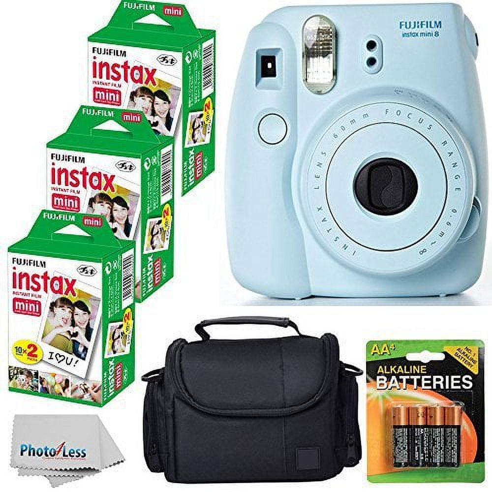 Fujifilm Instax Mini 8 Instant Film Camera (Blue) With Fujifilm