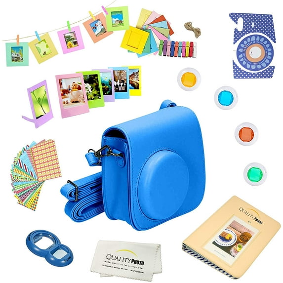 Fujifilm Instax Mini 9 Accessories kit (Cobalt Blue) Includes a 12-piece Bundle For the Fujifilm Instax Mini 9 Instant Camera (Latest model 2017 Release.)