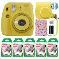 thumbnail image 1 of Fujifilm Instax Mini 9 Fuji Instant Camera Clear Yellow + 50 Film Sheets Classy Kit, 1 of 12