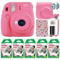 thumbnail image 1 of Fujifilm Instax Mini 9 Fuji Instant Camera Flamingo Pink + 50 Film Sheets Classy Kit, 1 of 12
