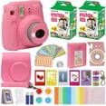thumbnail image 1 of Fujifilm Instax Mini 9 Fuji Instant Film Camera Flamingo Pink + 40 Film Deluxe Bundle, 1 of 13