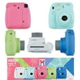 thumbnail image 1 of Fujifilm Instax Mini 9 Instant Camera 5 COLOR COMBO SET + Fuji INSTAX Instant Film (100 SHEETS) + 5 Accessories kit Bundle, Includes; Custom Matching Case + Photo Album + Frames + Lens Filters + MORE, 1 of 7