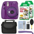 thumbnail image 1 of Fujifilm Instax Mini 9 Instant Film Camera Clear Purple + 40 Film Accessory Kit, 1 of 11