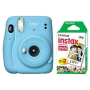 Fujifilm Instax Mini 11 Instant Fuji Film Camera Sky Blue + 20 Sheets Instant Film