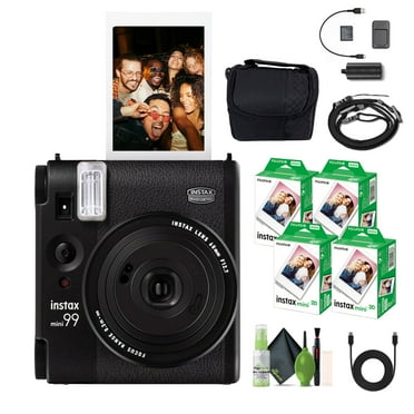 Fujifilm Instax Mini 99 Instant Film Camera Bundle with Fuji Instax Mini Instant Film Value Pack (80 Sheets)   Travel Bag   Lens Cleaning Kit, Perfect For Beginners, Experts, Kids and Adults