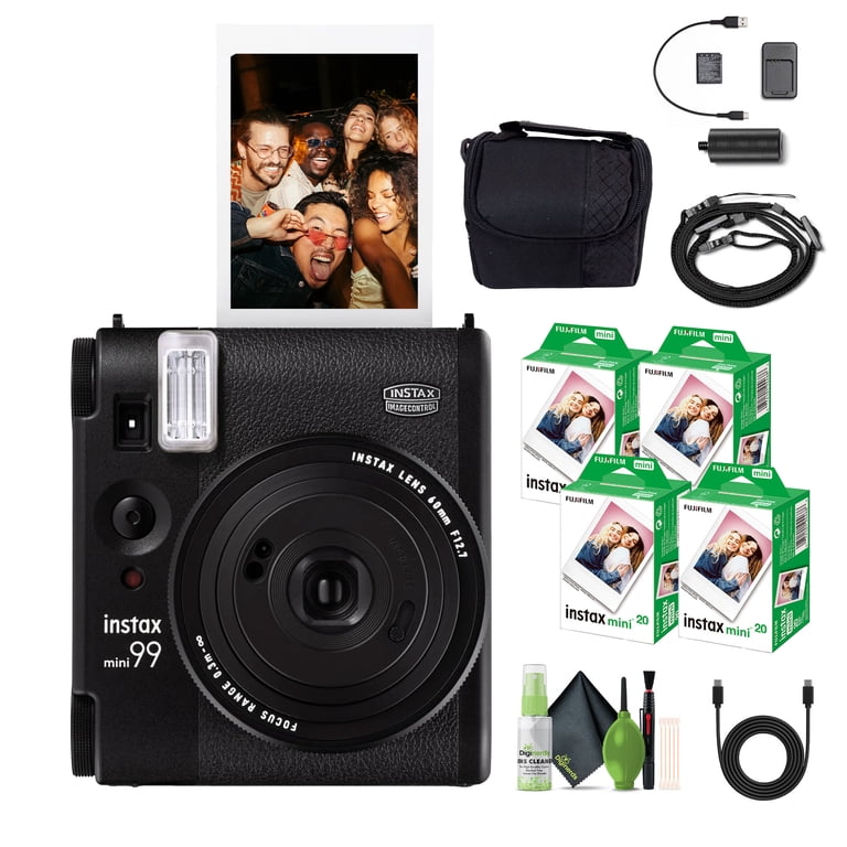 Fujifilm Instax Mini 99 Instant Film Camera Bundle, 80 Exposures