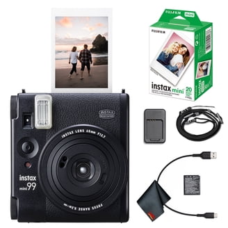 Fujifilm Instax Mini 9 Camera (Ice Blue) with Macro Lens, Selfie