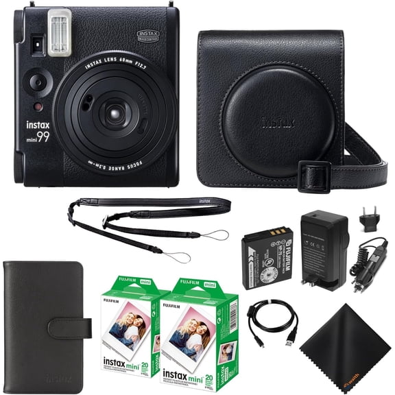 Fujifilm Instax Mini 99 Instant Camera with Case, Photo Album, and 2 Instant Films