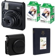 Fujifilm Instax Mini 99 Instant Film Camera, Matte Black, Bundle with 2x Instant Daylight Film, Photo Album and Protective Case