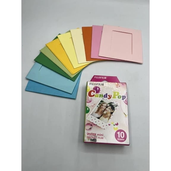 Fujifilm Instax Mini Candy Pop Film 10 Sheets Exp. 11/2020 10 Multi Color Frames