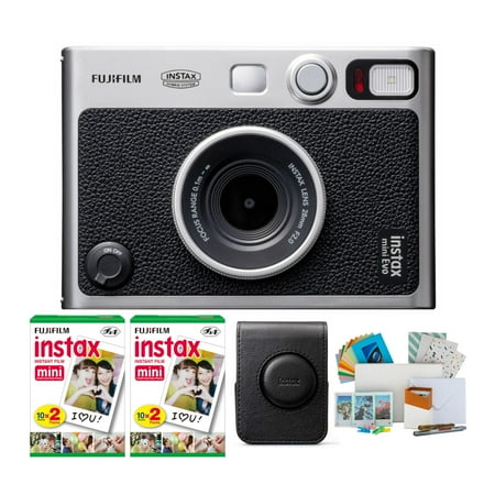 Fujifilm Instax Mini EVO Hybrid Instant Camera with Case Bundle