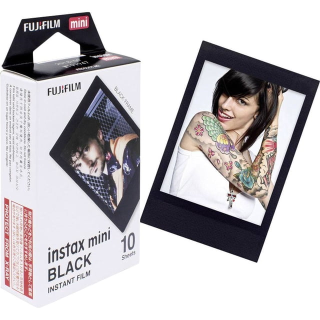 Fujifilm Instax Mini Film - Black (10 Exposures)