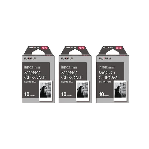 Fujifilm Instax Mini Film Monochrome 3-Pack (30 B&W Exposures)