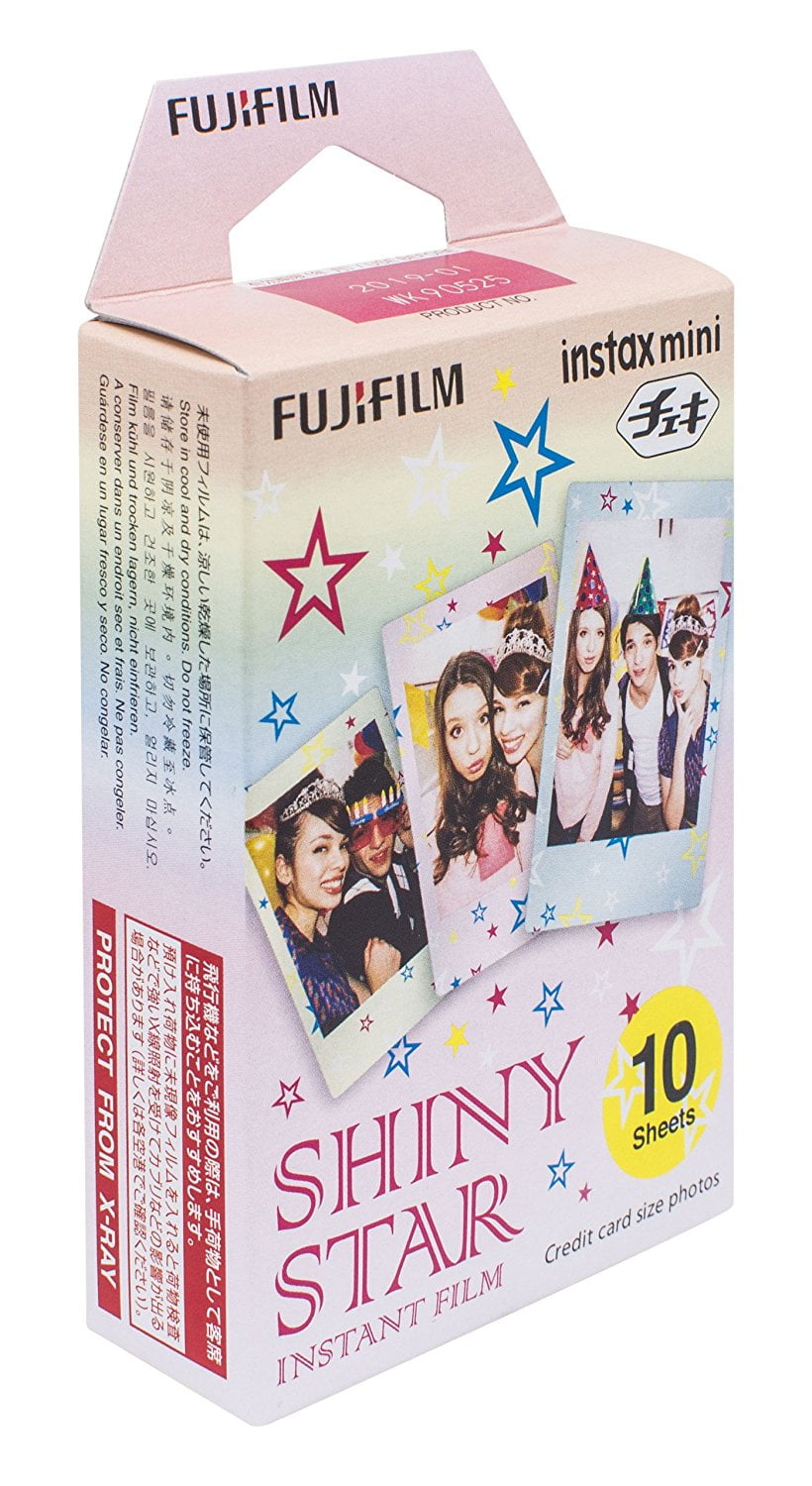 FUJIFILM INSTAX MINI Monopack de 10 Films SHINY STAR - Cdiscount