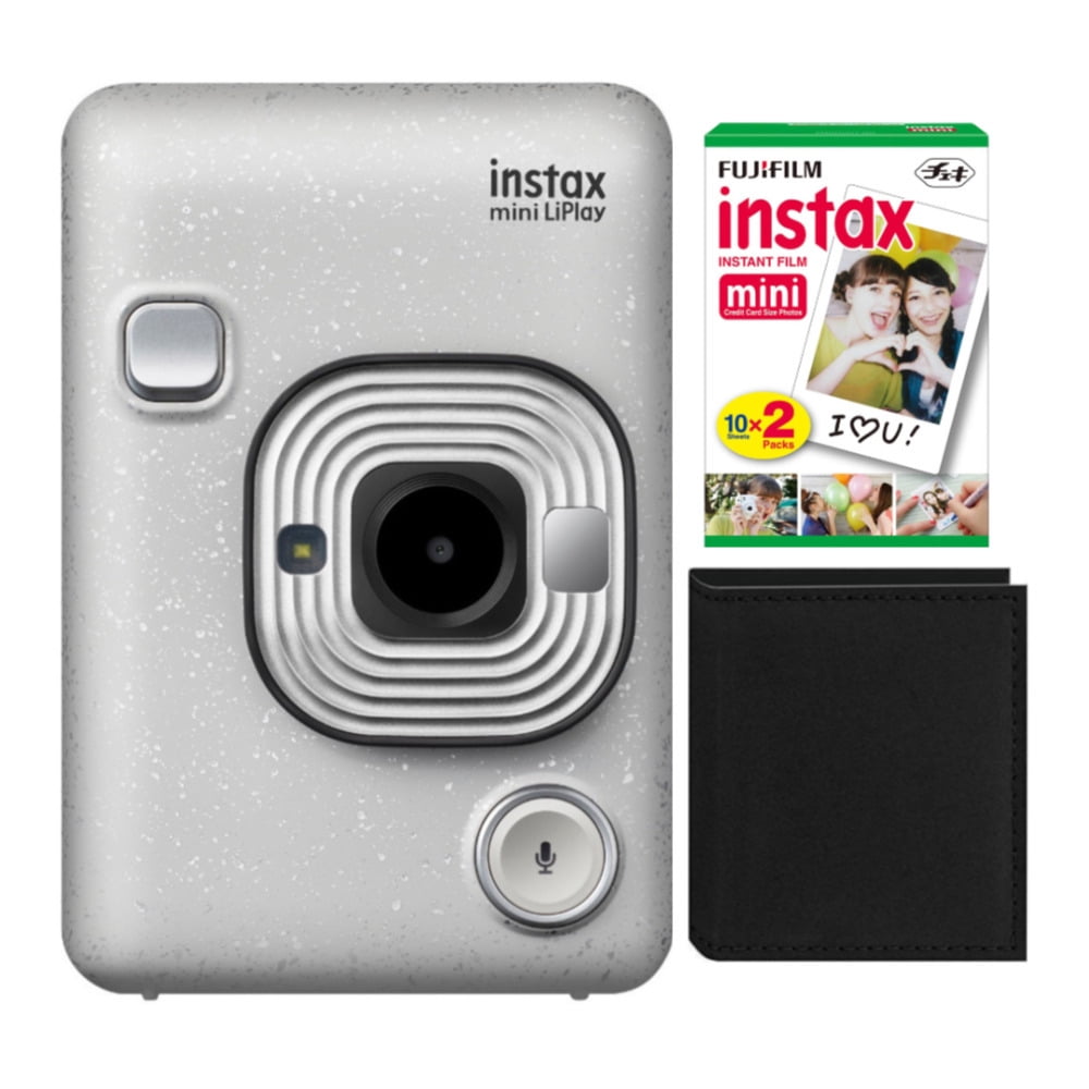 Fujifilm Instax Mini Hybrid LiPLay Instant Camera (Stone