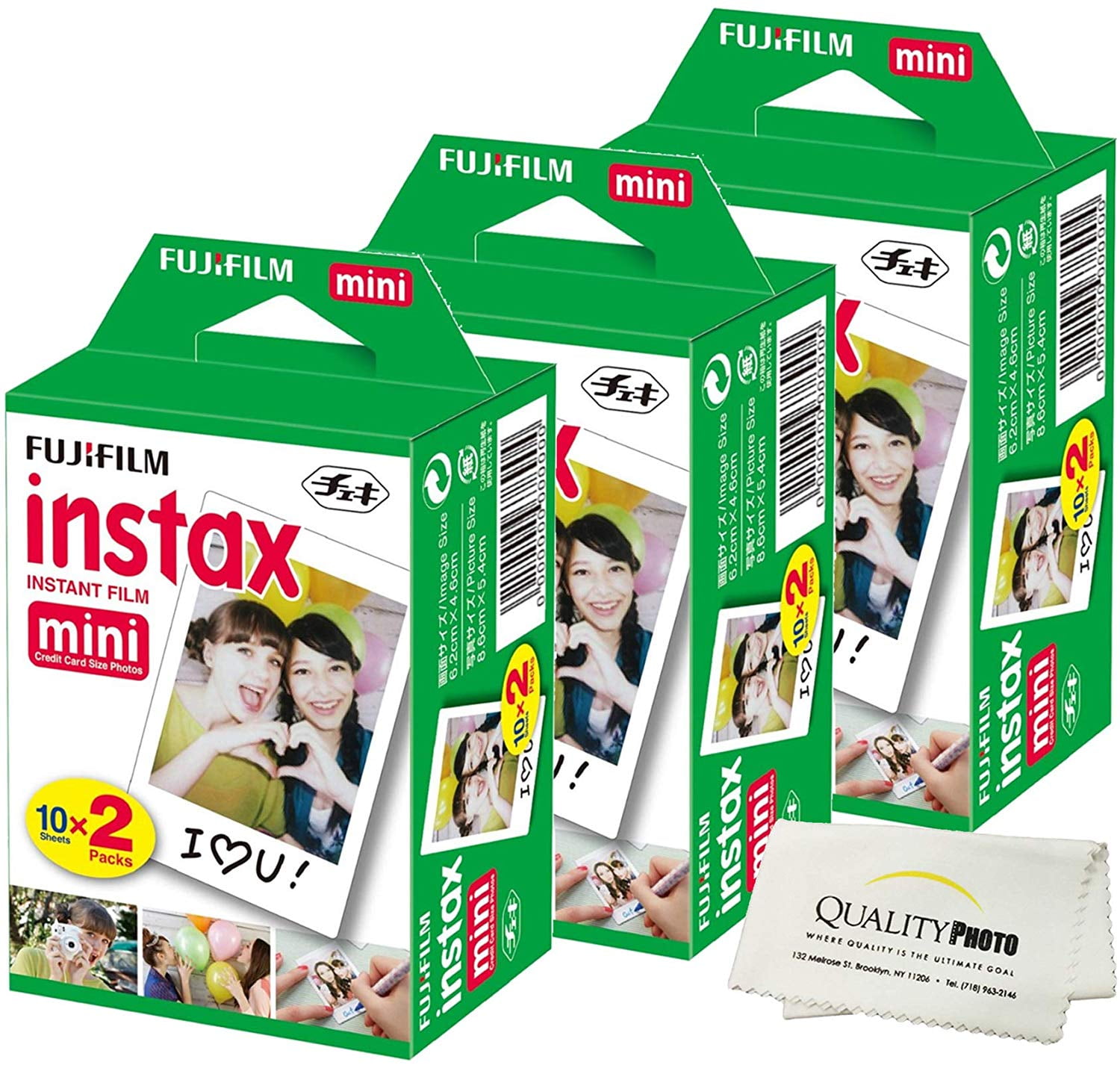 Fujifilm INSTAX Mini Film, Pack of 6 (60 SHEETS) for Mini 8