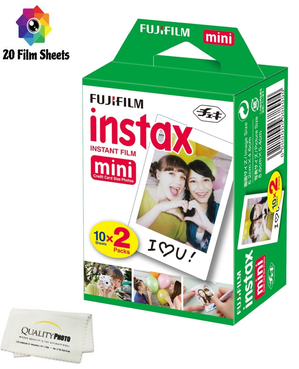 Fujifilm Instax Mini Colour Film with White Border (20 Sheets) - Conns  Cameras