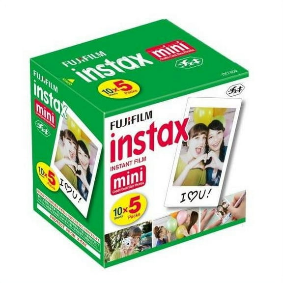 Fujifilm Instax Mini Instant Film, 50 Sheets