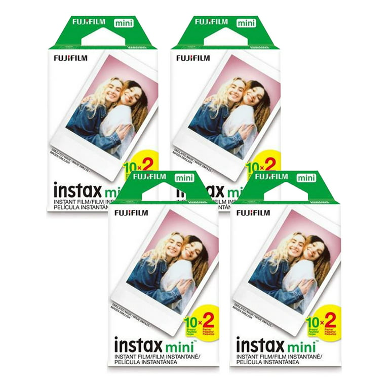 Fujifilm Instax Mini Instant Film White 80 Sheets Color Photo Paper for  Fuji Mini 9, Mini 8, Mini 7s, Mini 8+, Mini 70, Mini 90, Share Printer  SP-2