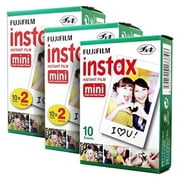 Fujifilm Instax Mini Instant Film, Total 50 Shots for Fuji Mini 7s 8 9 11 25 70 90 50s 300 Camera SP-1 SP-2 Printer