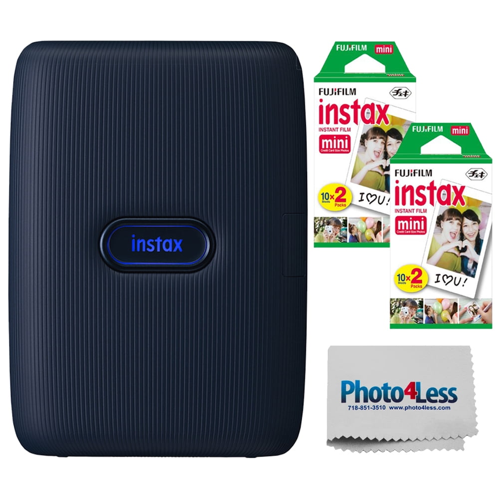 Fujifilm Instax Mini Link Smartphone Printer Dark Denim | 40 Exposures ...