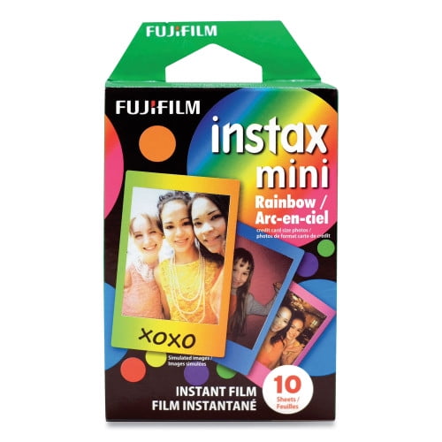 Instax Mini Rainbow Instant Film, 800 ASA, Color, 10 Sheets Instax Mini Rainbow Instant Film, 800 ASA, Color, 10 Sheets