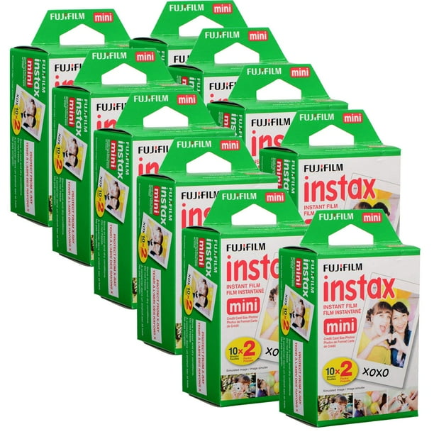 Fujifilm Instax Mini Instant Film 10 Twin Packs, 200 Total Pictures for ...