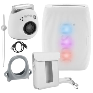 Fujifilm Instax Pal Digital Camera   Link 3 Printer   Printer Case   Grip for Camera (White)