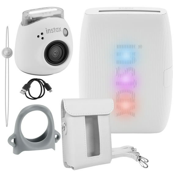 Fujifilm instax mini Liplay Instant Camera, White - Walmart.com