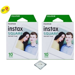 Fujifilm Instax Square Instant Film - 20 Exposures + Quality Photo Microfiber Cloth