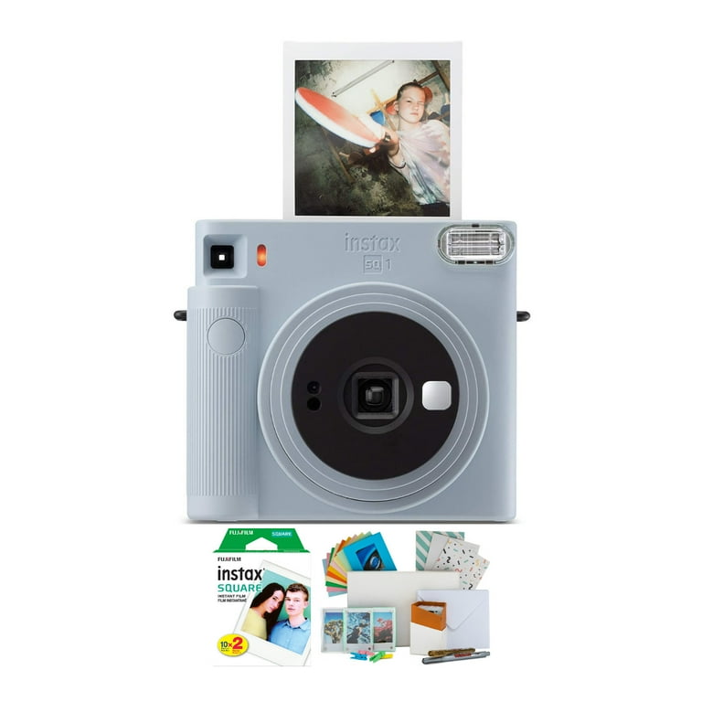 Fujifilm Instax Square SQ1 Instant Camera (Glacier Blue) and Film