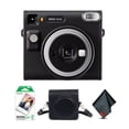 thumbnail image 1 of Fujifilm Instax Square SQ40 Instant Camera Black Bundle With Fuji Instax Film Value Pack (20 Sheets) + Vintage Style Compatible Carrying Case + Microfiber Cleaning Cloth, 1 of 8