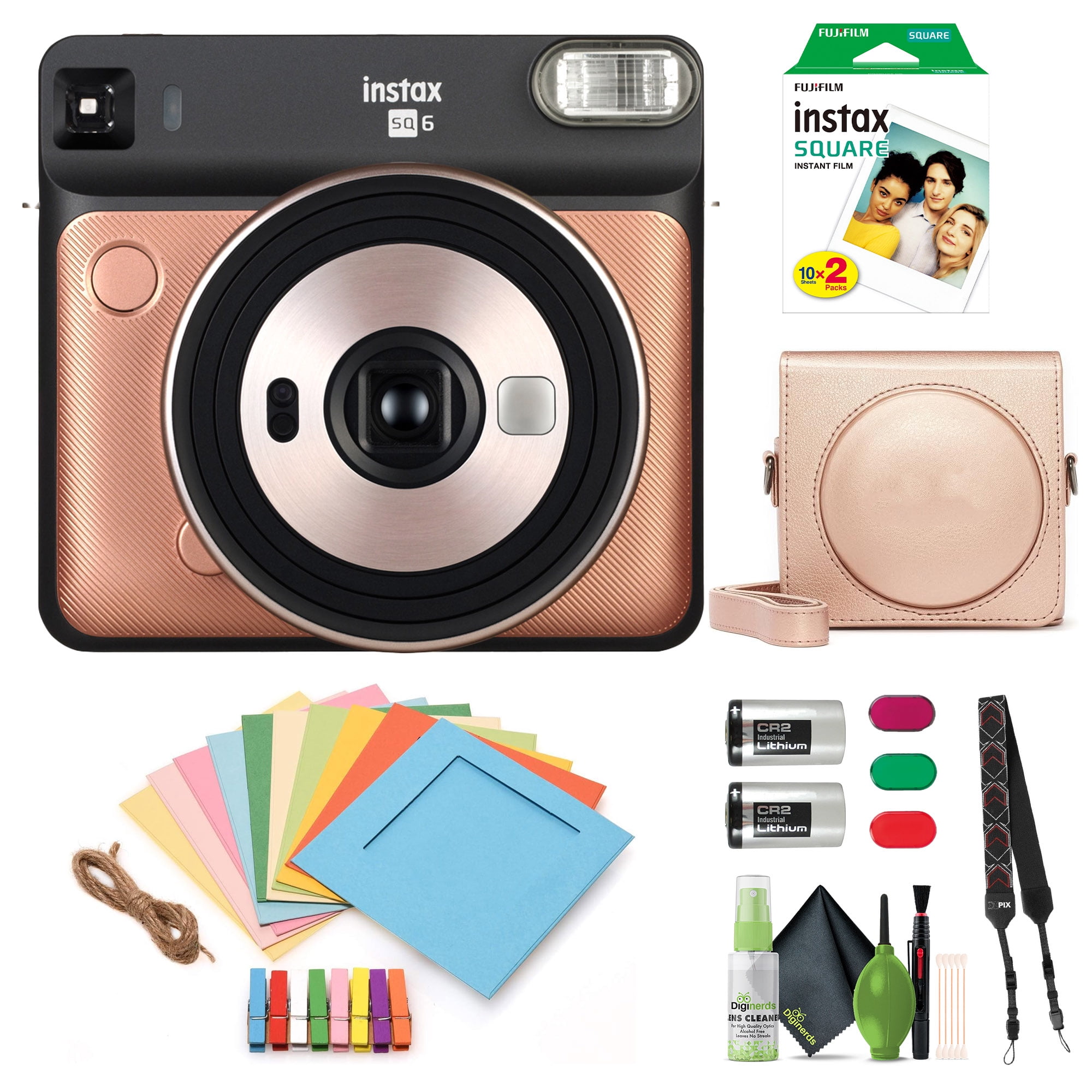 Fujifilm Instax Square SQ6 Instant Film Camera Bundle With Fuji