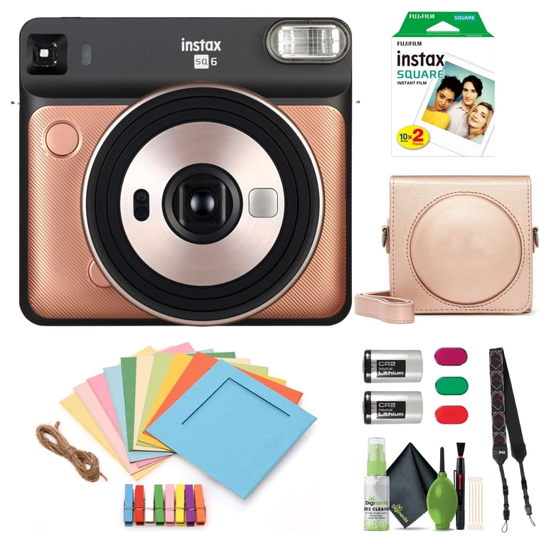 Fujifilm Instax Square SQ6 Instant Film Camera Bundle With Fuji