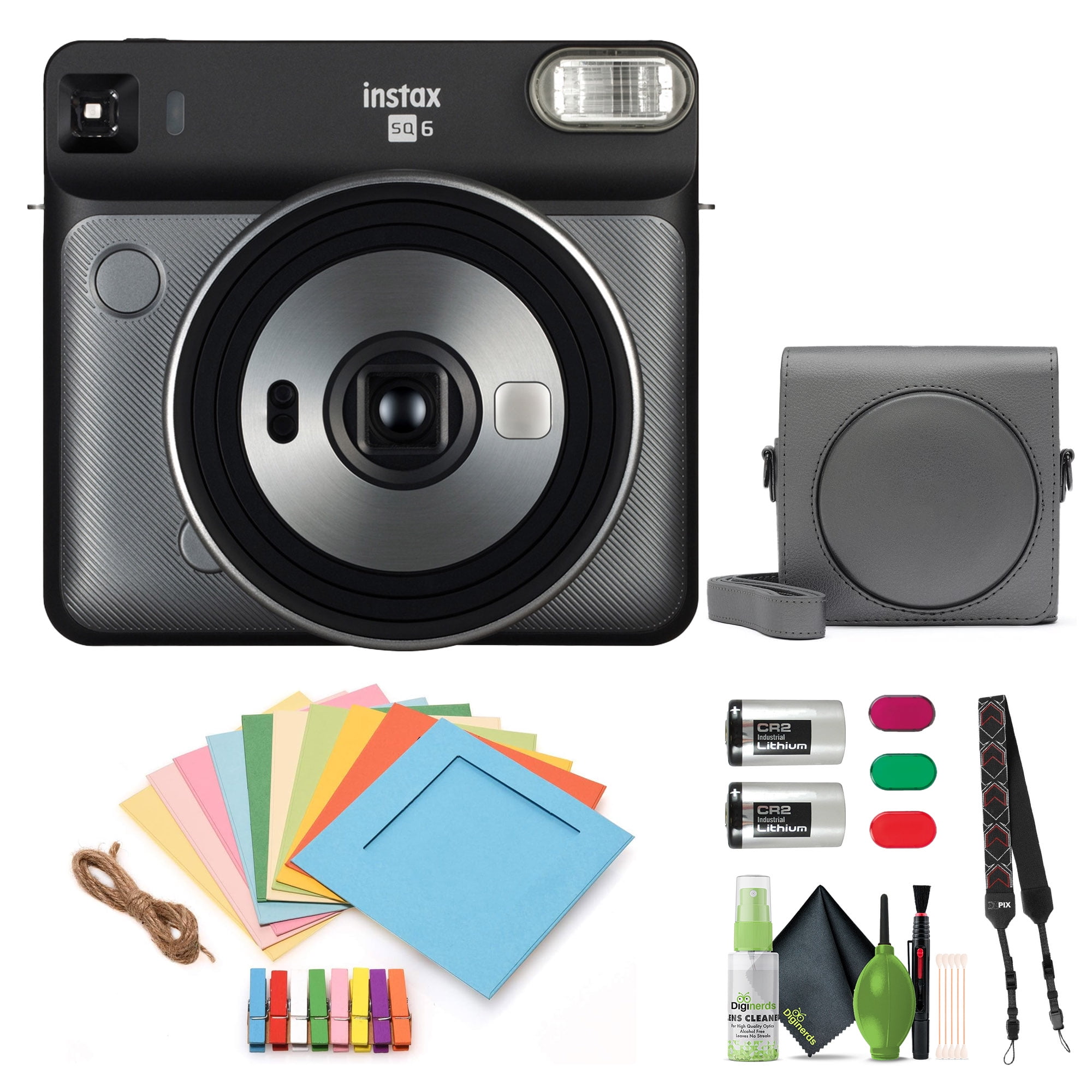 【新品未開封】FUJI FILM INSTAX SQ 6 グレー Fujifilm Instax SQUARE SQ6 Instant Film Camera (Graphite