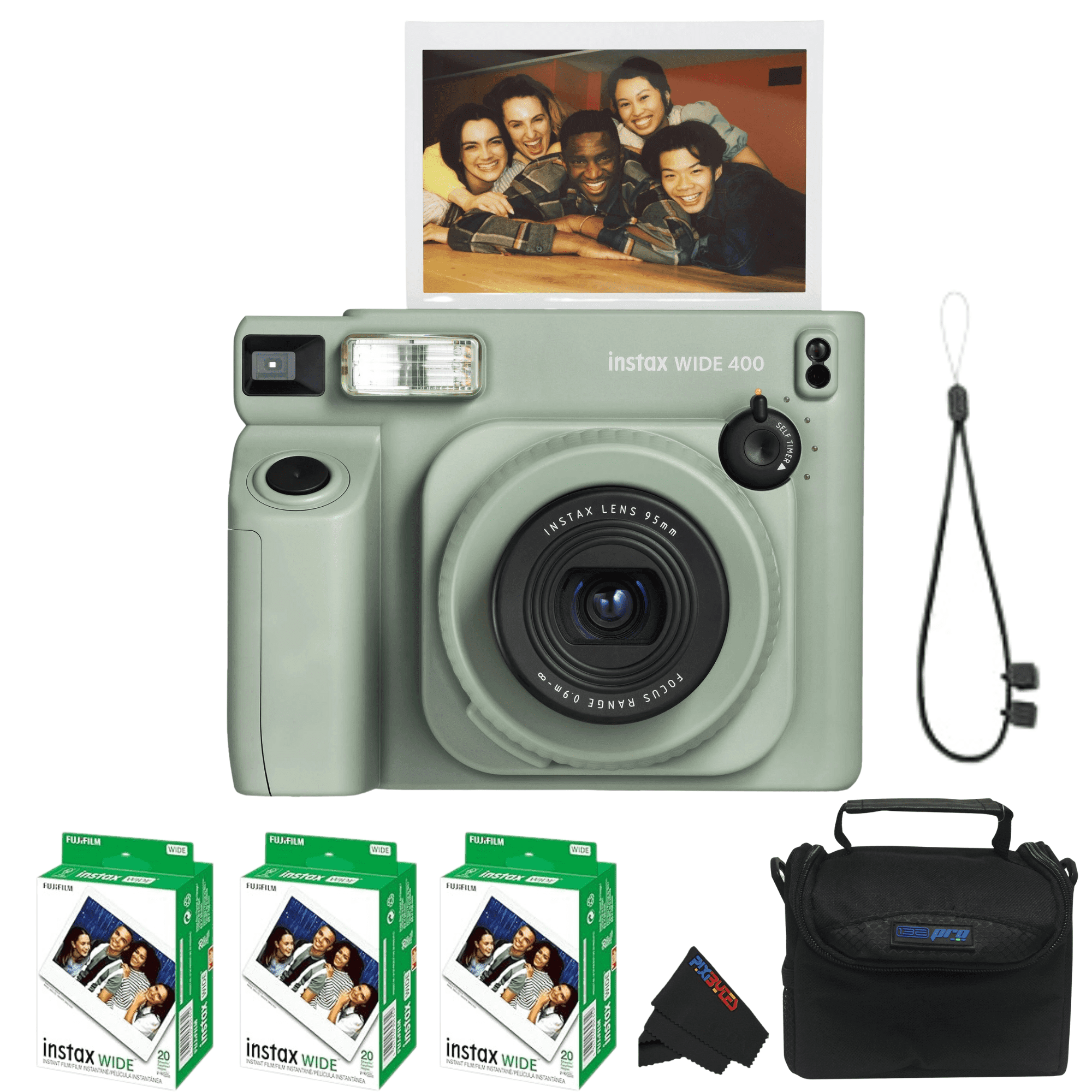 Fujifilm Instax Wide 400 Instant Film Camera Bundle