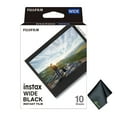 thumbnail image 1 of Fujifilm Instax Wide Black Instant Film (10 Exposures) Bundle with Diginerds Microfiber Cleaning Cloth, 1 of 3