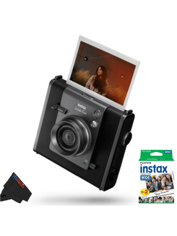 Instax Wide EVO Hybrid Built-in Flash Instant Digital Camera, Black