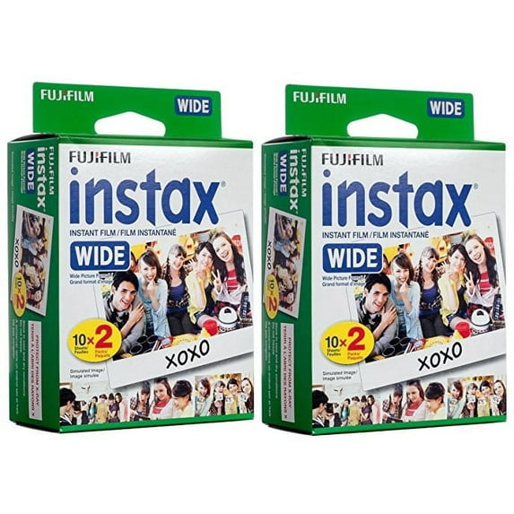 Fujifilm Instax Wide Instant Color Film, 40 Count