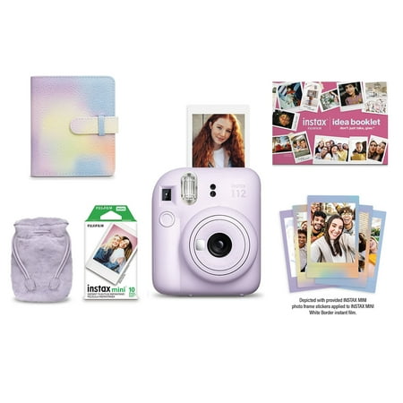 Fujifilm - instax mini 12 Holiday Bundle 2025 - Lilac Purple