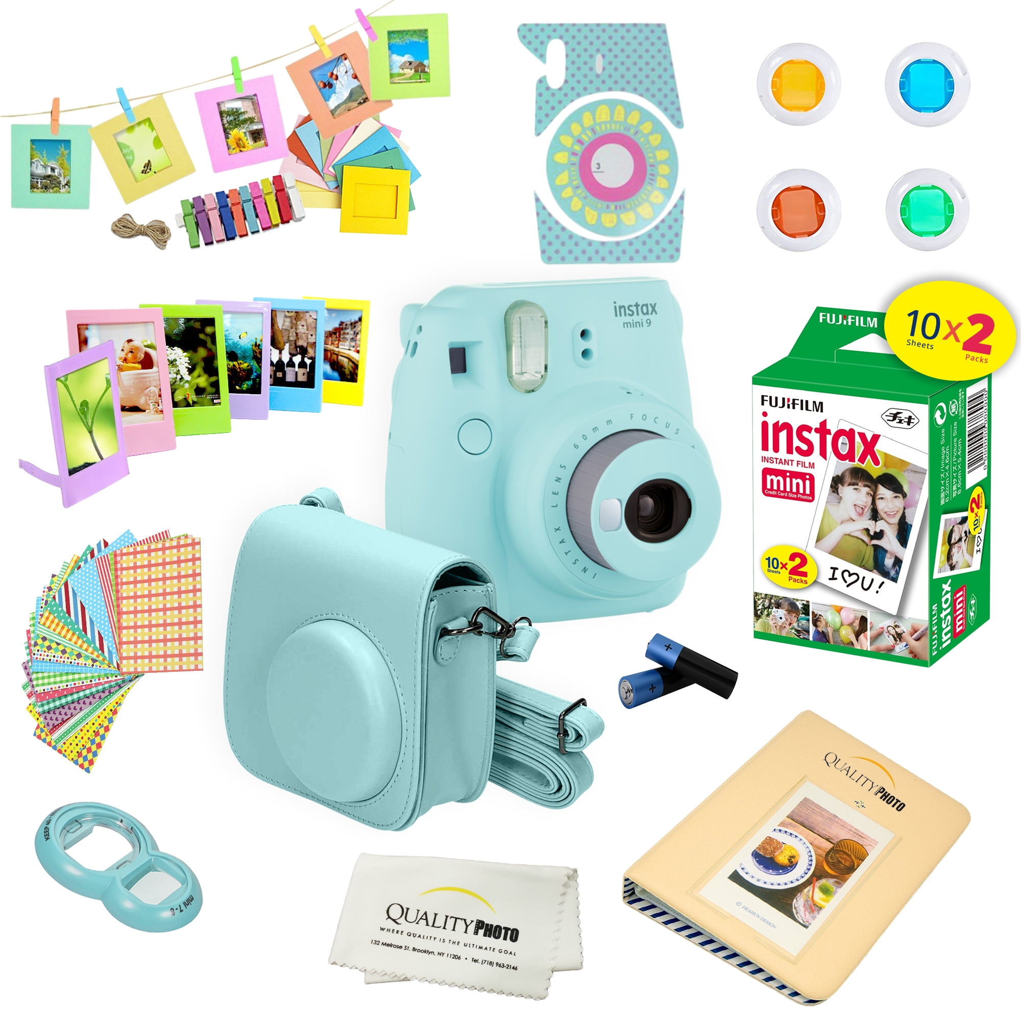 Fujifilm Instax Mini 9 - Instant Camera with Carrying Case + Fuji Inst –  MiniMate