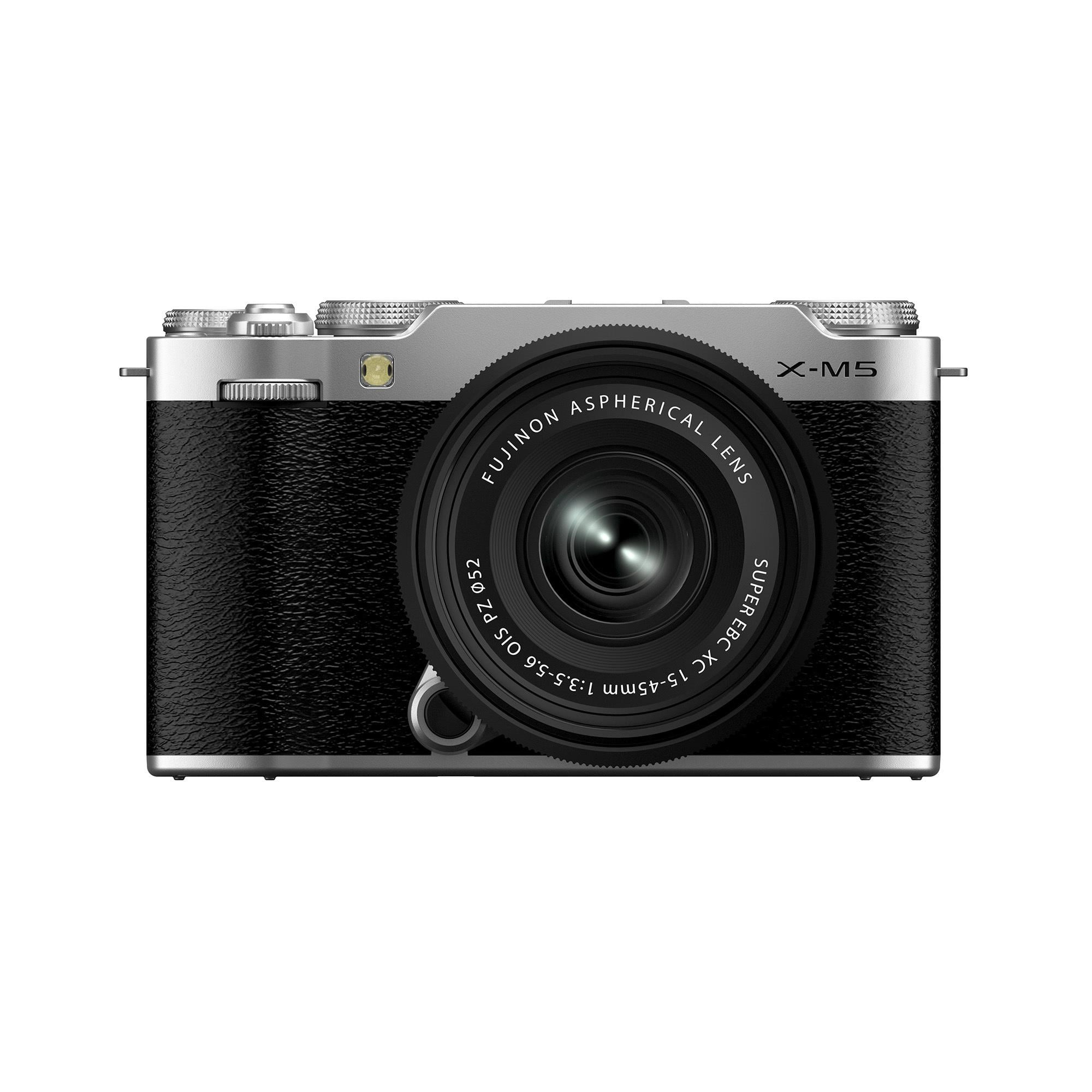 Fujifilm X-M5 Mirrorless Digital Camera, Lightweight Silver Body