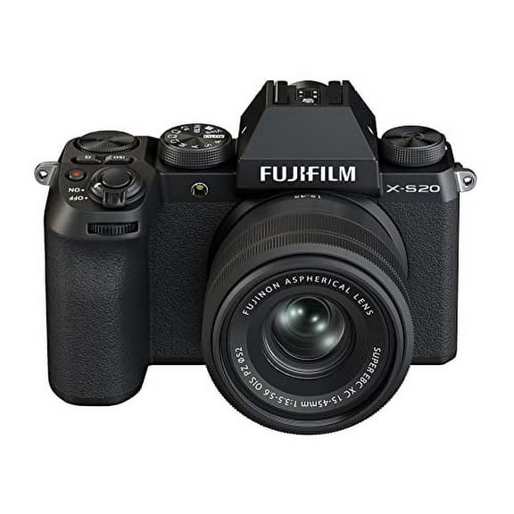 Fujifilm X-S20 Digital Camera Body with XC15-45mm F3.5-5.6 OIS PZ Lens (Black)
