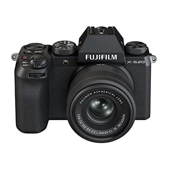Fujifilm X-S20 Digital Camera Body with XC15-45mm F3.5-5.6 OIS PZ Lens (Black)
