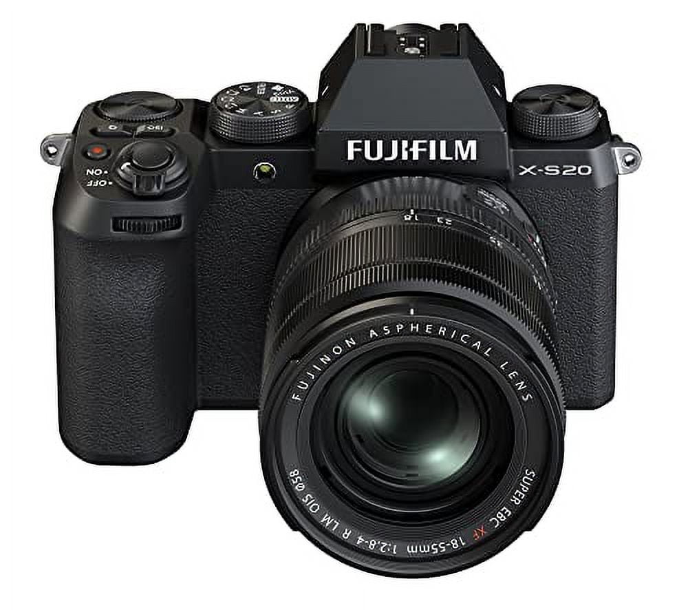 Fujifilm X-S20 Digital Camera: Compact u0026 Powerful Photography Shot Creator  with XF18-55mm F2.8-4 R LM OIS Lens (Black) - Walmart.com