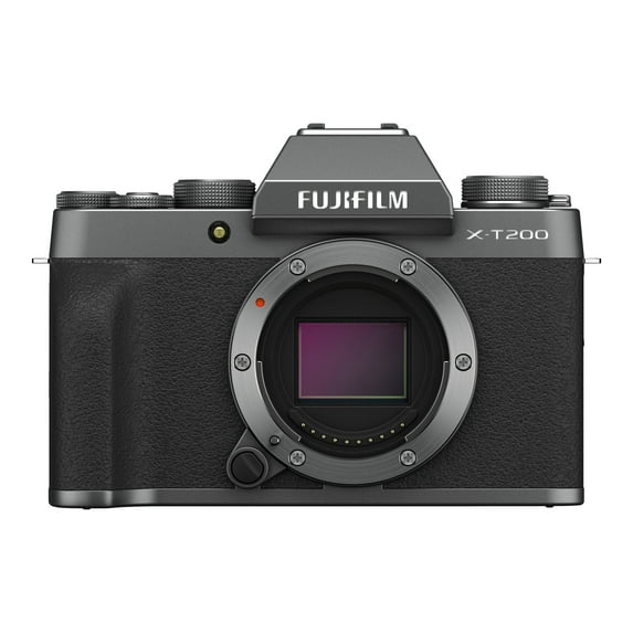 Fujifilm X Series X-T200 - Digital camera - mirrorless - 24.2 MP - APS-C - 4K / 30 fps - body only - Wi-Fi, Bluetooth - dark silver