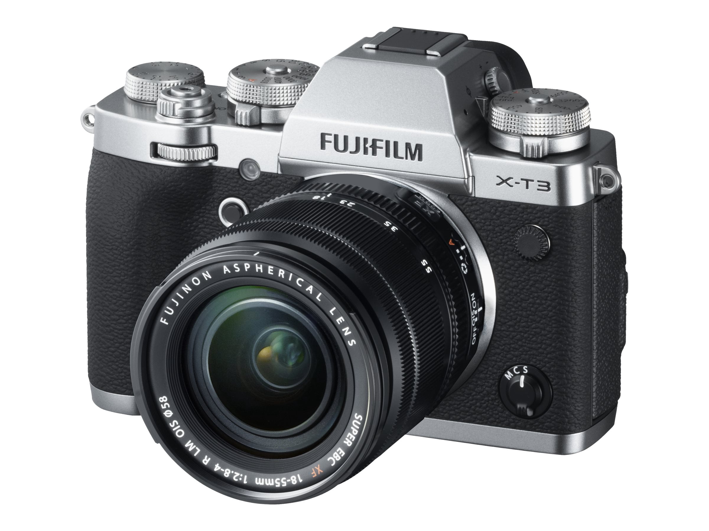 Fujifilm X-T3 4K Wi-Fi Digital Camera + 18-55mm XF Lens (Silver